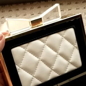 Vegan Acrylic Bow Clutch